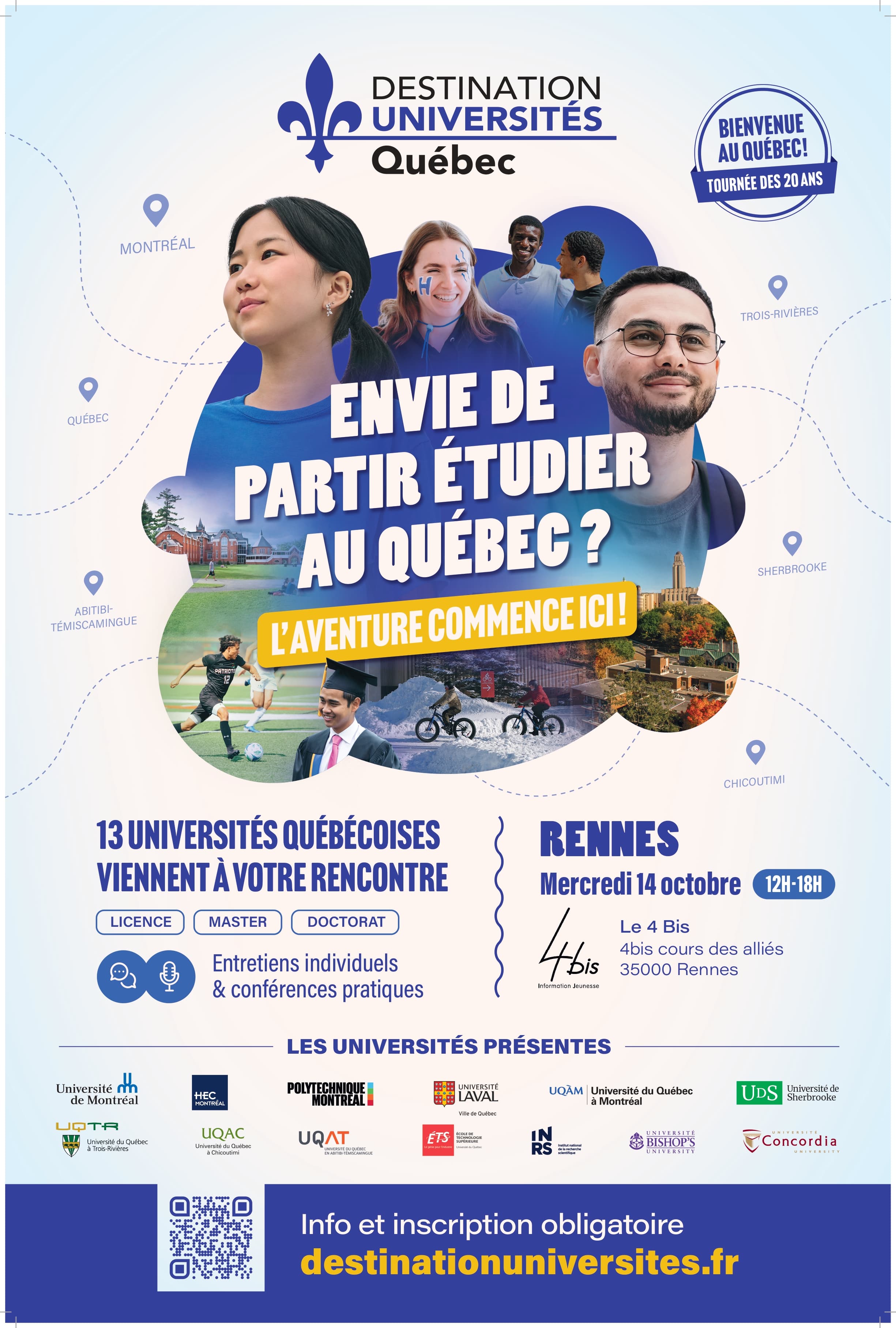 Image de l'événement : Destination Universités Québec