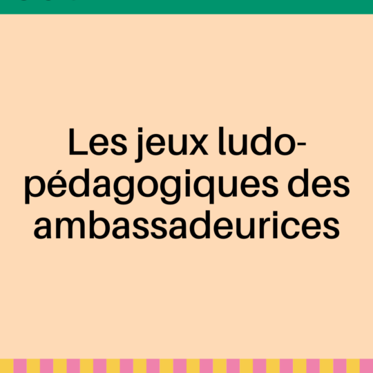 Les jeux ludo-pédagogiques des Ambassadeurices du 4bis IJ
