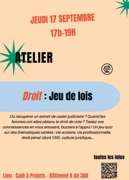 Atelier : Le jeu de lois